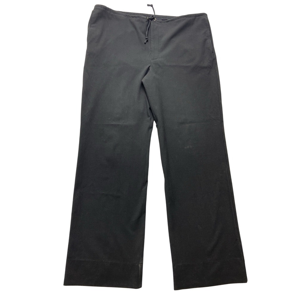 French Connection Pants Mens 39x31 Black Relaxed Fit Elastic Waist Drawstring